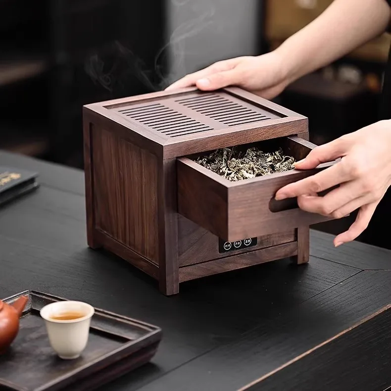 Solid Wood Tea Roasting Aroma Machine Household Tea Awakening Dryer Deodorizer for Homestay Hotel Tea Space