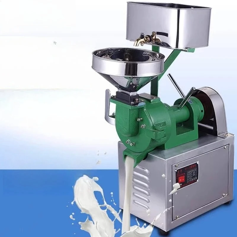 Small Electric Stone Grinding Rice Pulp Machine Automatic Rice Powder Grinding Rice Beater