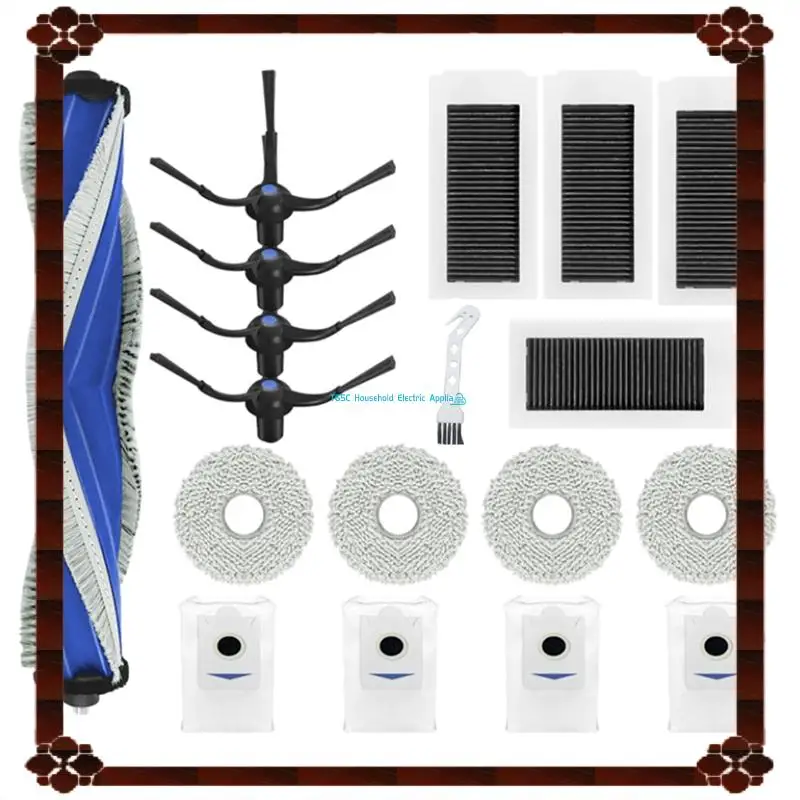 24 時間配達 Ecovacs DEEBOT X5 プロ/X5 MAX/X5 ロボット掃除機アクセサリーローラーサイドブラシ HEPA フィルターモップクロス