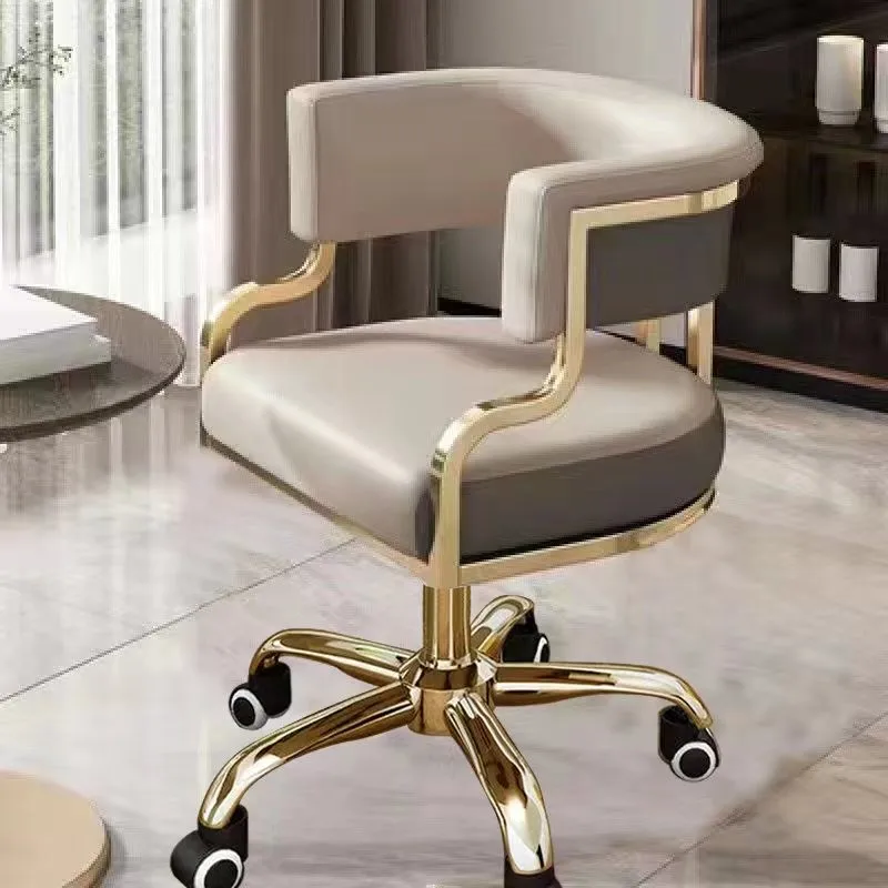 360 Degrees Rolling Swivel Styling Barber Chair Lounge Manicure Beauty Salon Barber Chair Reclining Hair Cadeira Salon Furniture