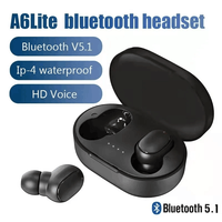 Original A6S TWS Bluetooth Headphone Wireless Earphone Stereo Headset Sport Earbuds With Microphone Charging box For Smartphone