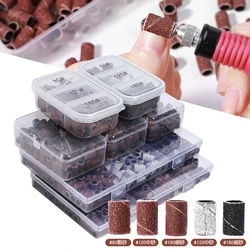 80# /120# /180# Nail polish head sand ring ring shaft nail remover dead skin suitable for electric drill accessories nail tools