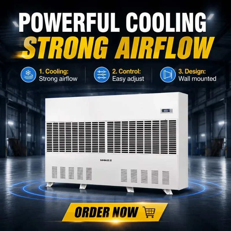 Airo Industrial Refrigerant Dehumidifier, Metal Construction Electronic Controlled Compressor Dehumidifier With Auto Defrost