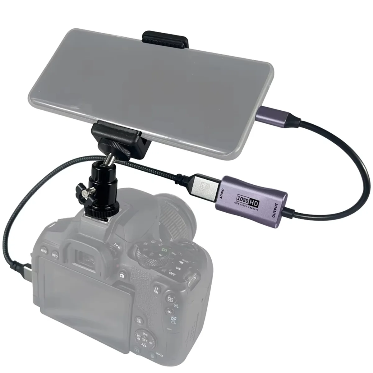 A07I Voor Telefoon Tablet Projector Camcorder MINI Naar-Compatibele Adapter Kabel 4K Video Capture Card Voor Vlog filmmaker DSLR