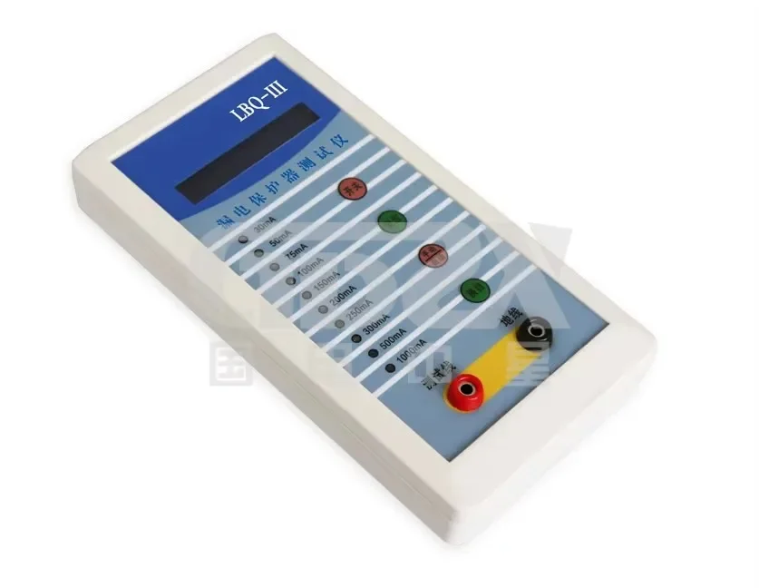 LBQ-III 1000mA Professional RCD Tester, Portable Leakage Protector Analyzer for GFCI/RCCB Trip Time Test