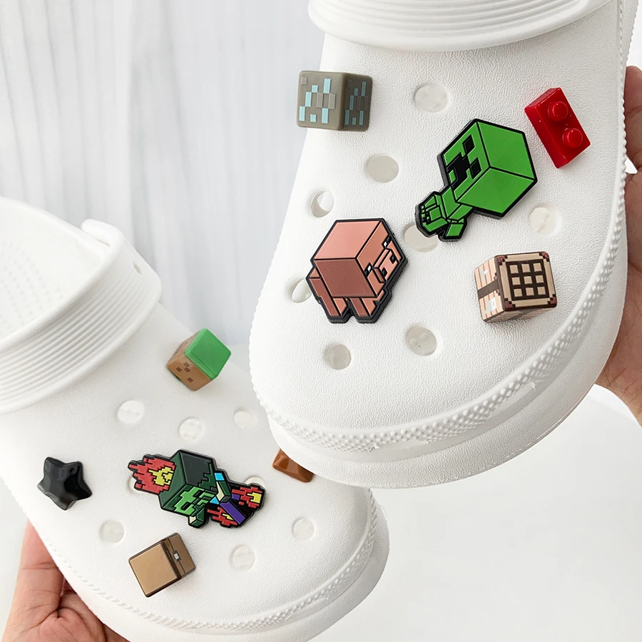 

10 шт., милые съемные подвески с 3D игрой, украшения для обуви, подходят для крокодилов, сабо, сандалии, идея подарка для вечеринки