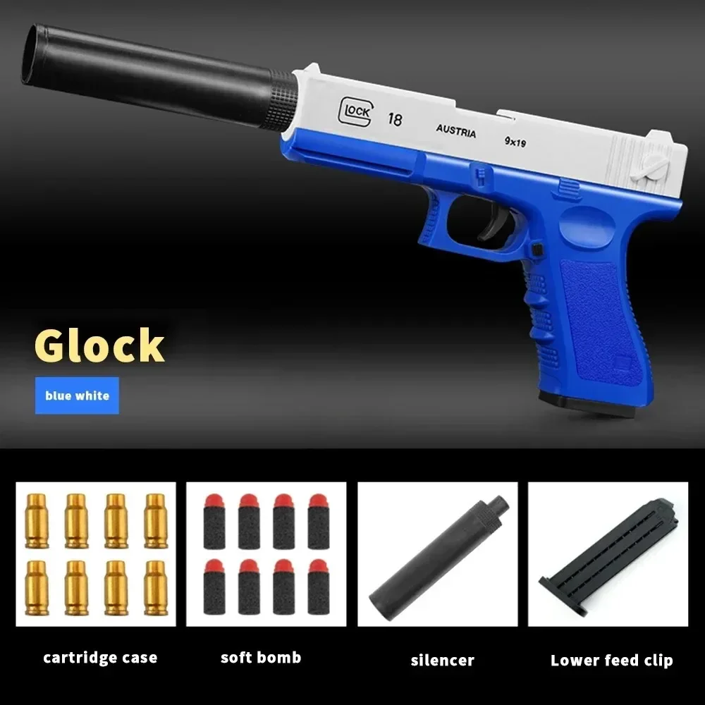 Soft Bullet Toy Gun Shell Ejection Foam Darts Pistol Desert Eagle Airsoft Gun Toy Gun Toy For Boys Outdoor Games Girls Gift