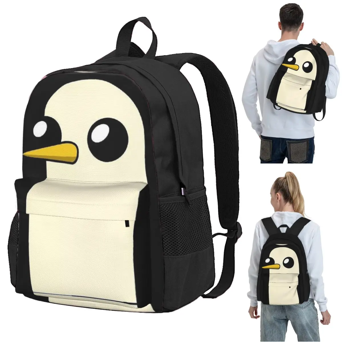 Gunter - Penguin Backpack Student BookBag Kids School Bag Laptop Shoulder Bags for Boys Girls