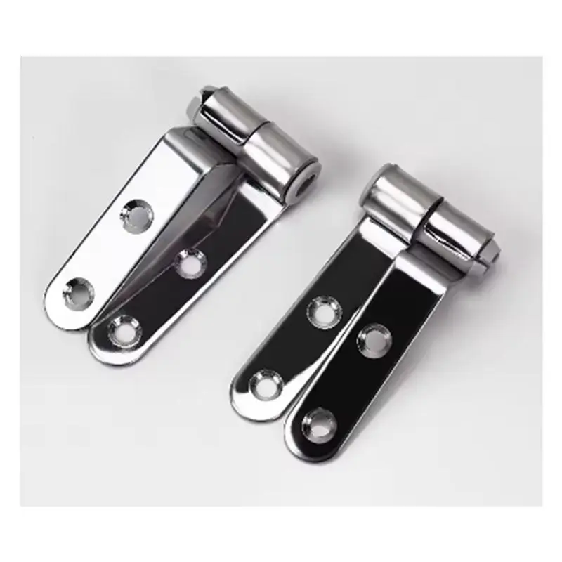 T19C 4X Toilet Seat Hinges Universal Seat Top Fix Hinge Stainless Steel Replacement Toilet Seat Parts