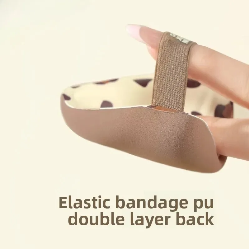 Brown Leopard Print Puffs Foundation Sponge Dry Wet Face Beauty Makeup Cosmetic Puff Soft Air Cushion Concealer Tool