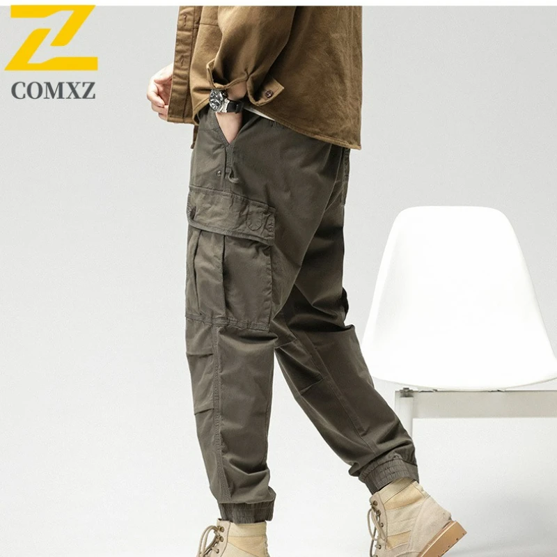 2025 New Cargo Pants Retro Relaxed Fit Outdoor Training Jogger Trousers Versatile Fashion Lightweight Wear Resistant Sweatpants