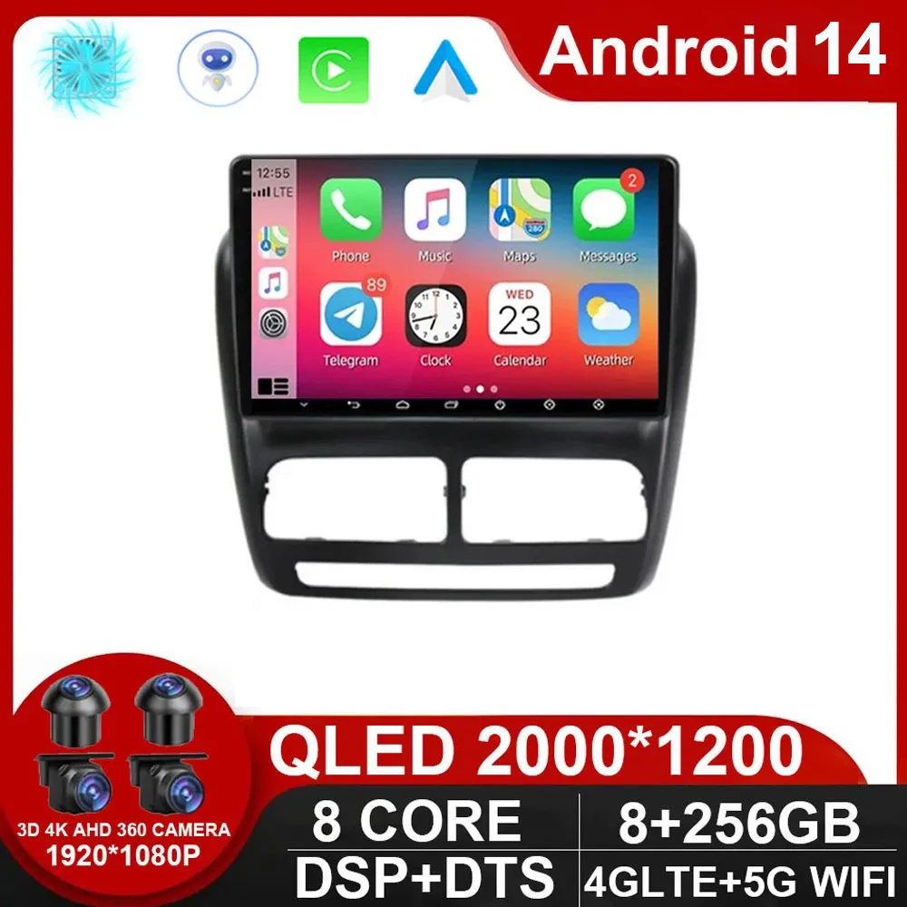 

Android 14 Car Radio For FIAT DOBLO / OPEL COMBO TOUR 2010-2015 GPS Navi 1280*720 QLED DSP Carplay Multimedia Player NO DVD