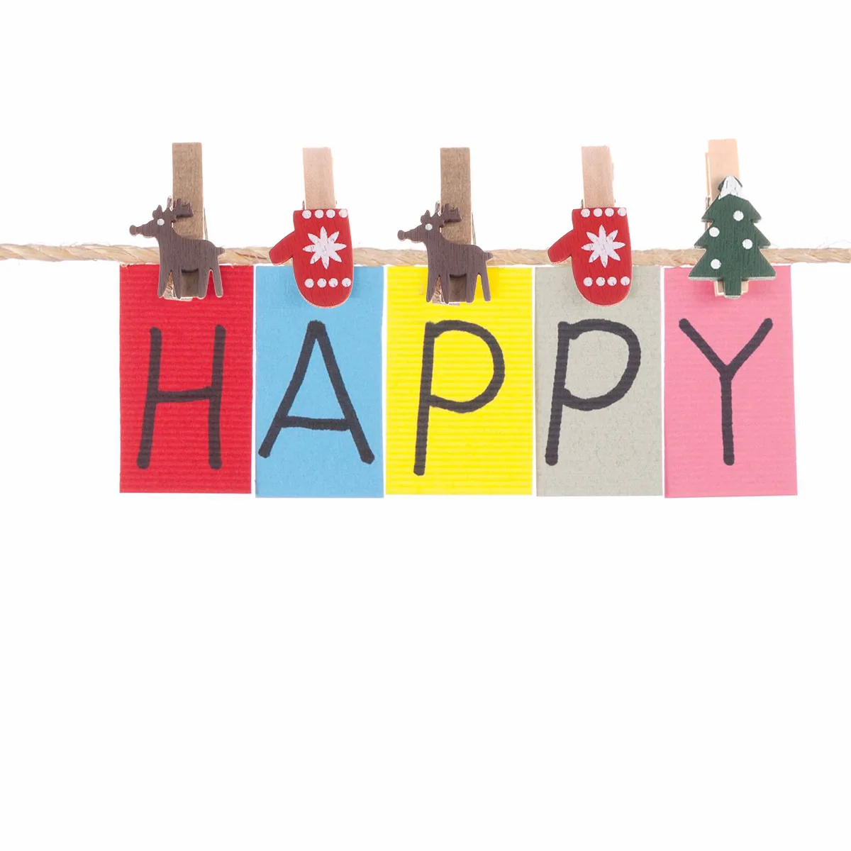 

30Pcs Wooden Christmas Clip Set Small Decorative Clips for Hanging Photos Cards Banners Clothing Crafts Party Home Office Decor