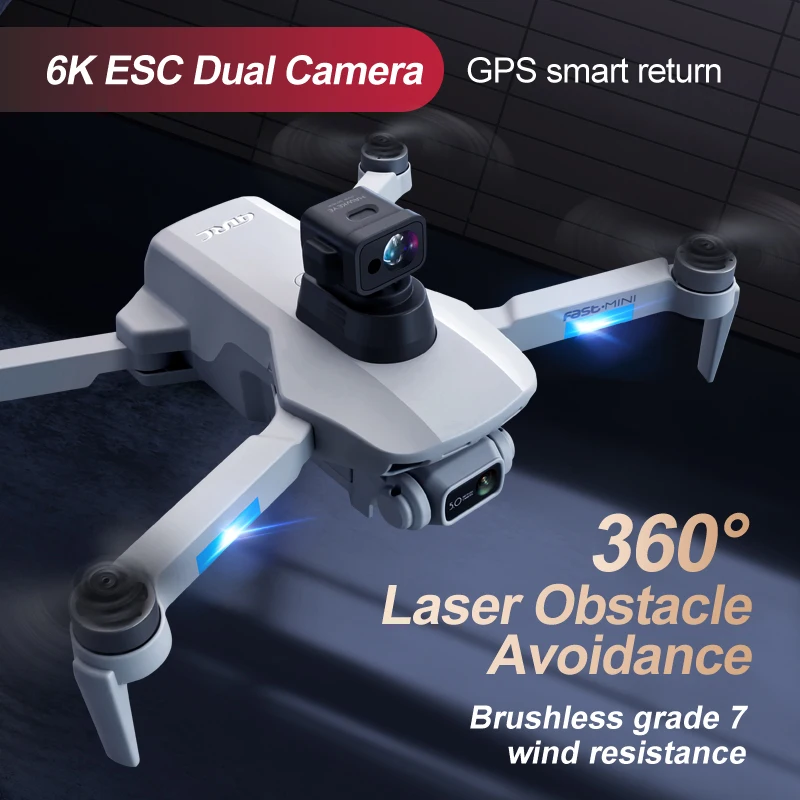 Sólo 249g 4DRC F8S con láser para evitar obstáculos cámara profesional 6K ESC Motor sin escobillas GPS 5G WIFI FPV RC Drone Quadcopter