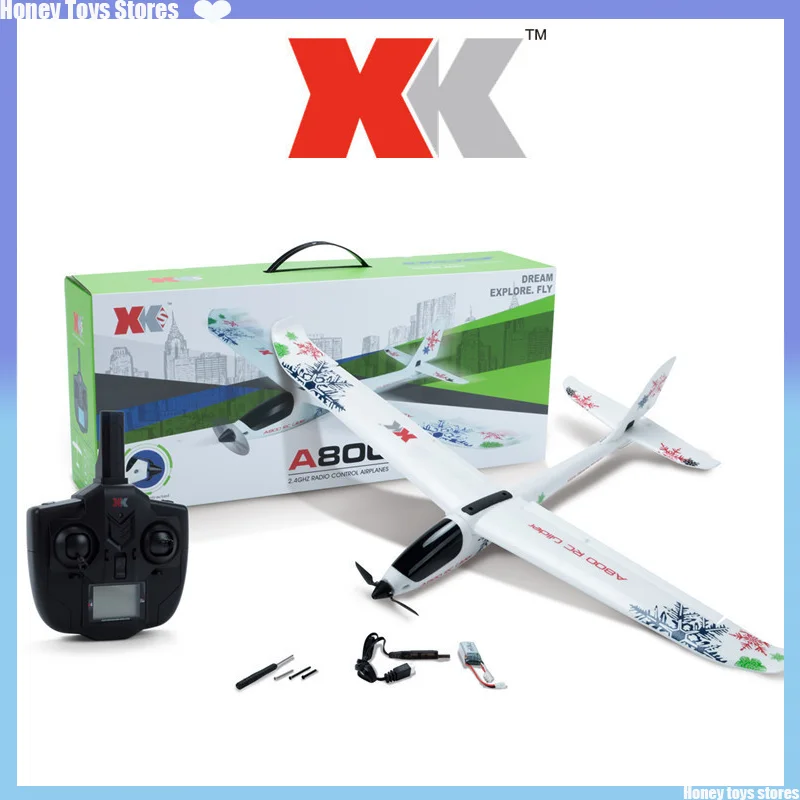 WLtoys XK A800 4CH 3D/6G System RC Airplane Remote Control Assembly Gliders With 2.4G Transmitter Compatible Futaba RTF Glider