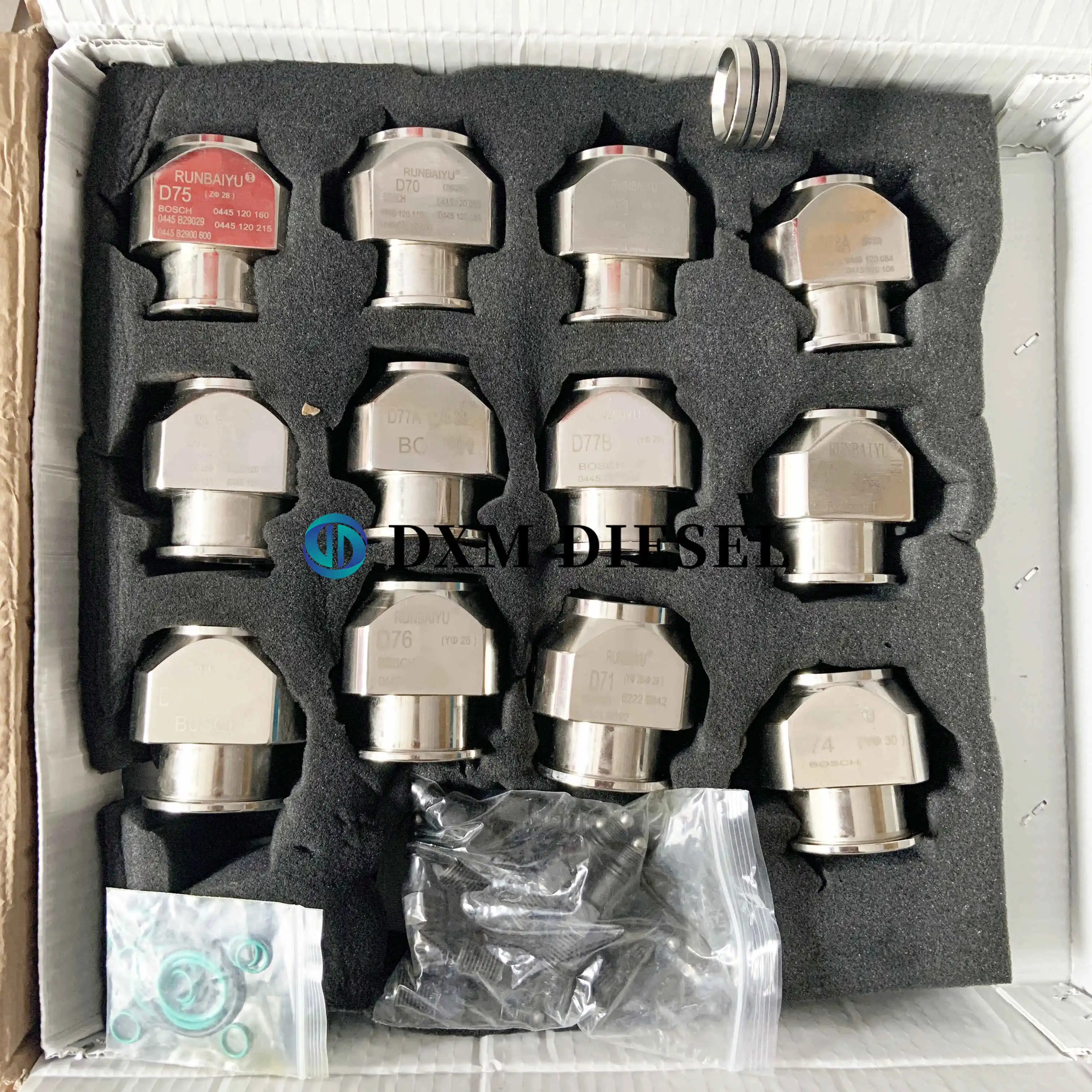 

DXM 12pcs Common Rail Diesel Injector Clamps Injector Holders Adapters