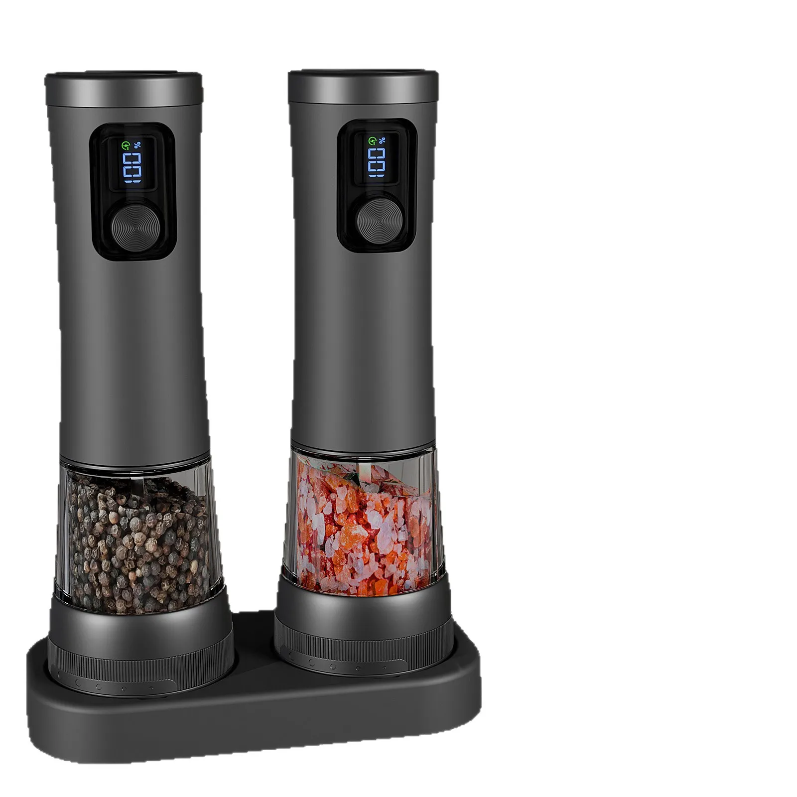 Pepper electric grinder thickness adjustable sea salt pepper automatic seasoning can household portable kitchen food bottle