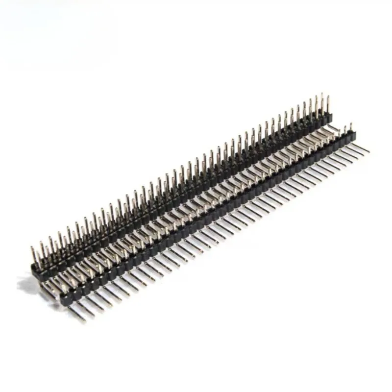 20 Pcs 10 Pairs 40 Pin 1x40 Single Row Male And Female 2.54 Breakable Pin Header PCB JST Connector Strip For Arduino DIY Kit