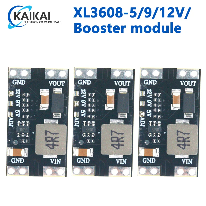 XL3608 5V 9V 12V 2A Mini DC-DC Step Up Booster Switching Power Supply Module Switch Board 2.5V-11.5V Input Voltage