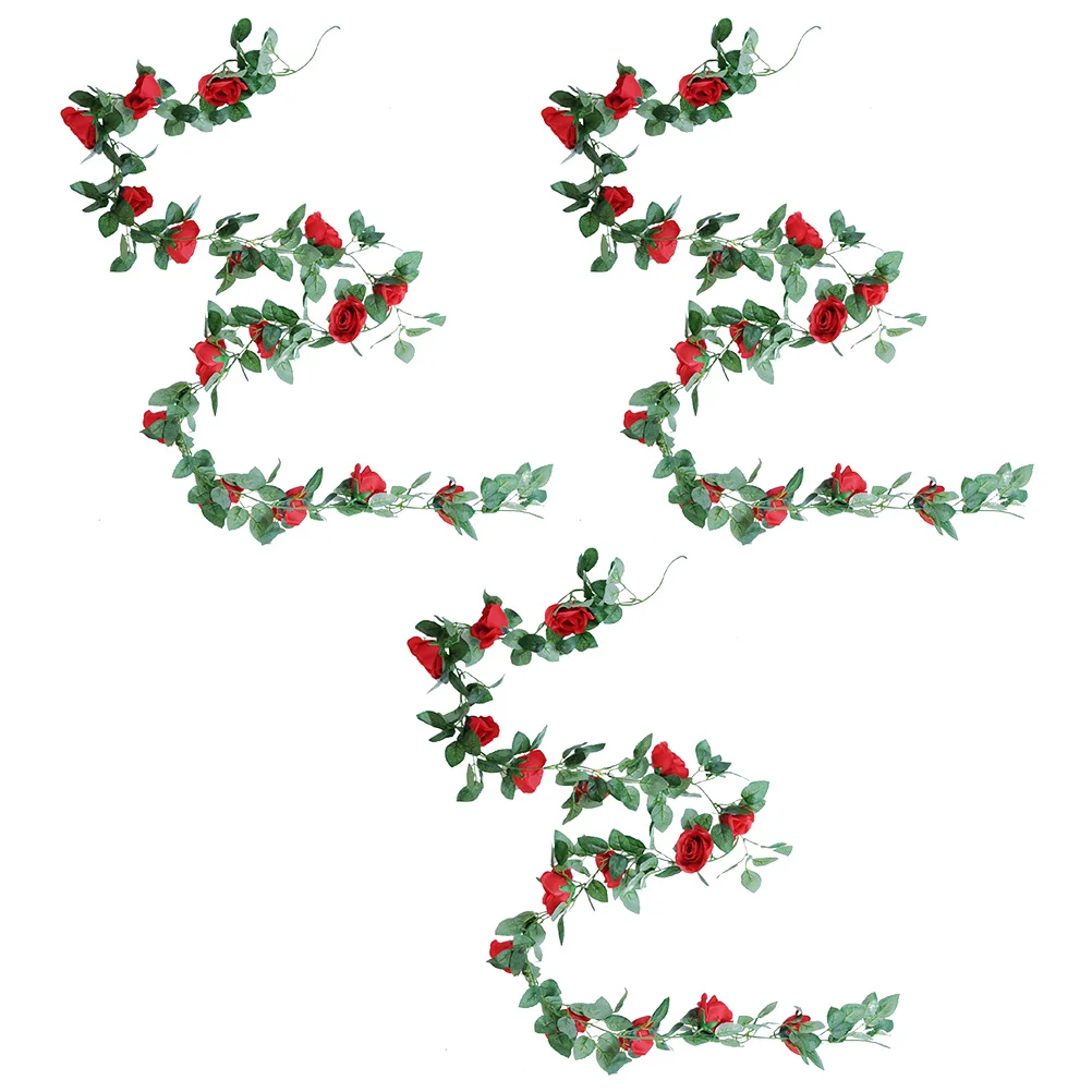 

3pcs Artificial Vine Simulation Plant Rattan Decor Rustic Farmhouse Wedding Rattan Decoration Party Festival Ornament