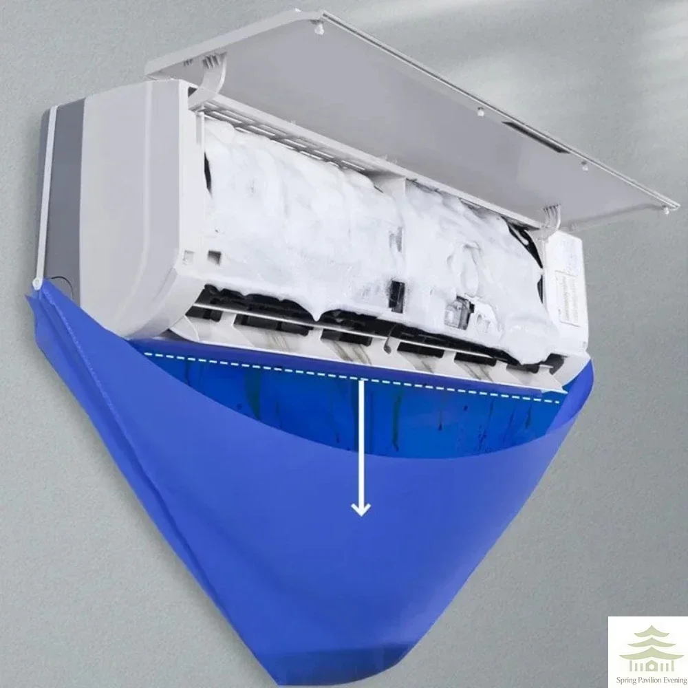 100cm Thickened Cleaner Air Coditioning Cleaning Cover Bag PVC with Water Pipe Home 1-1.5P Split Hanging Air Conditioner Tools