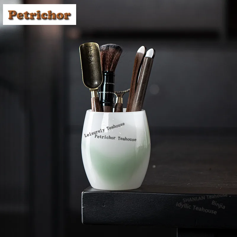 

Ink Painting Azure Stone Tea Six Gentlemen Handmade Tea Tool Set Household Teaware Utensils Flower Tea Tea Items Craft Supplies