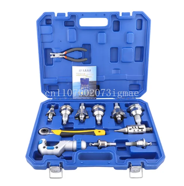 T800 Copper Tube T-hole Puller Reducer Welding Hard Copper Material Durable Refrigeration Tool Portable10-32mm Tee-extractor Set