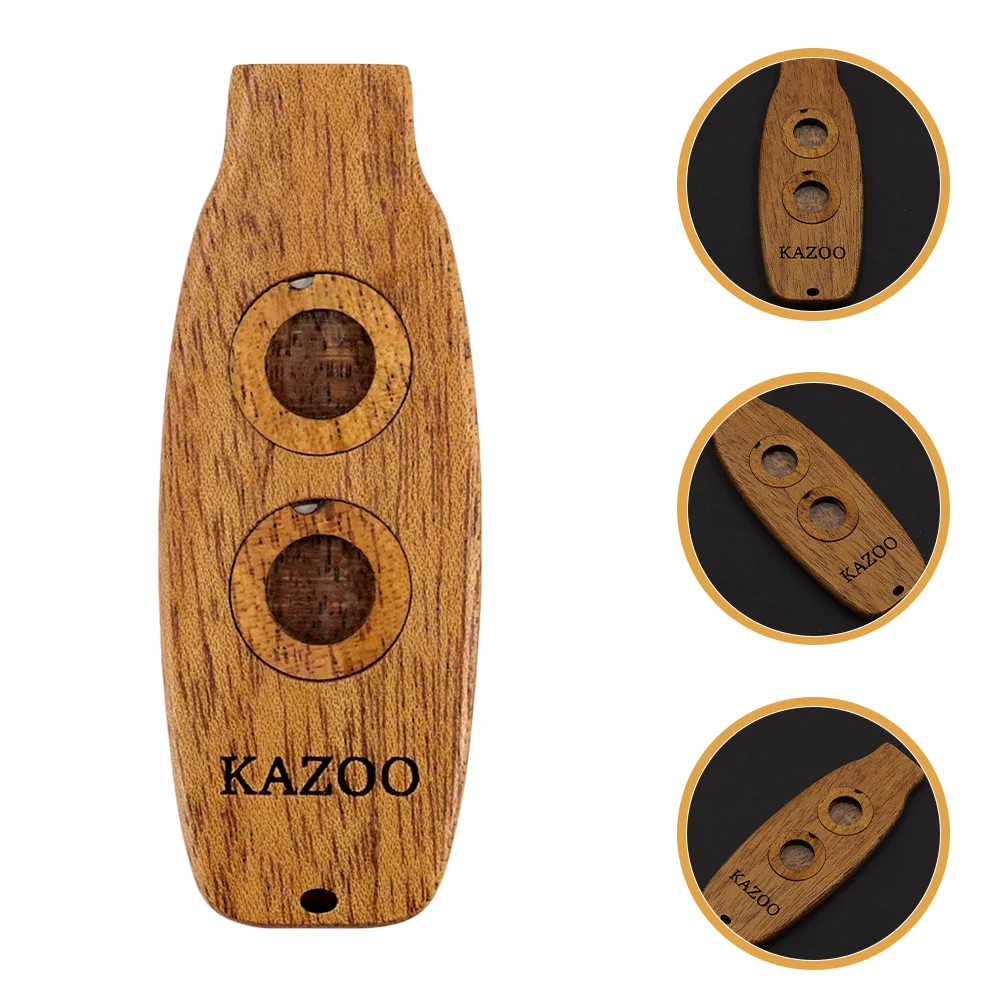 Kazoo Wooden Recorder Instrument Kazoos Musical Easy to Learn Instruments Guitar Partners Reliable Toy Performance