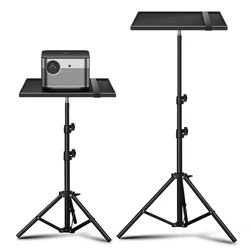 Universal Projector Stand Floor To Wall Desktop Shelf Telescopic Rod Live Tripod Camera Laptop Braket Projector Tray Holder