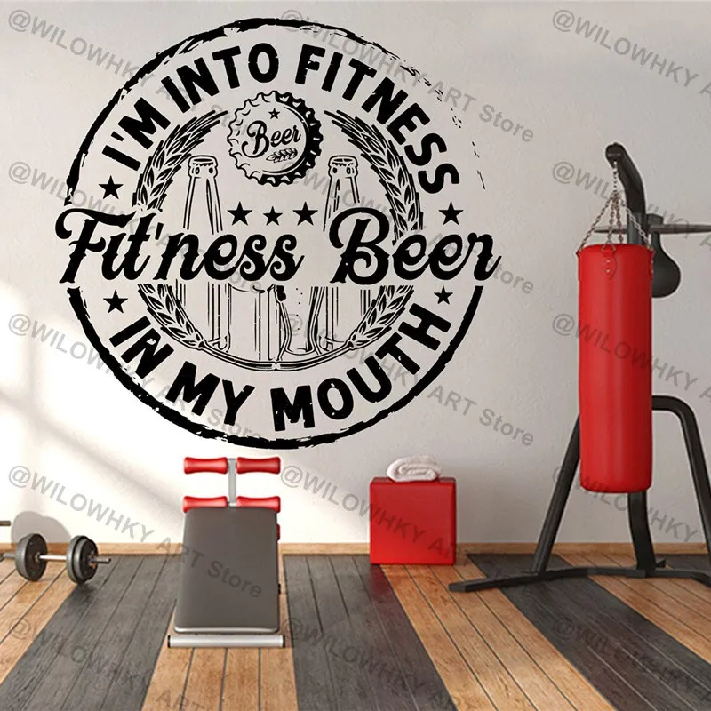 Beer Gym Vinyl Wall… - image