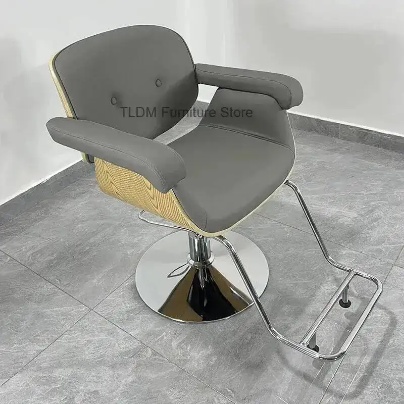 Chairs Comfortable Pelo Barber Creative Comfortable Premium Salon Chairs Modern Silla De Corte De Space Saving Salon Furniture