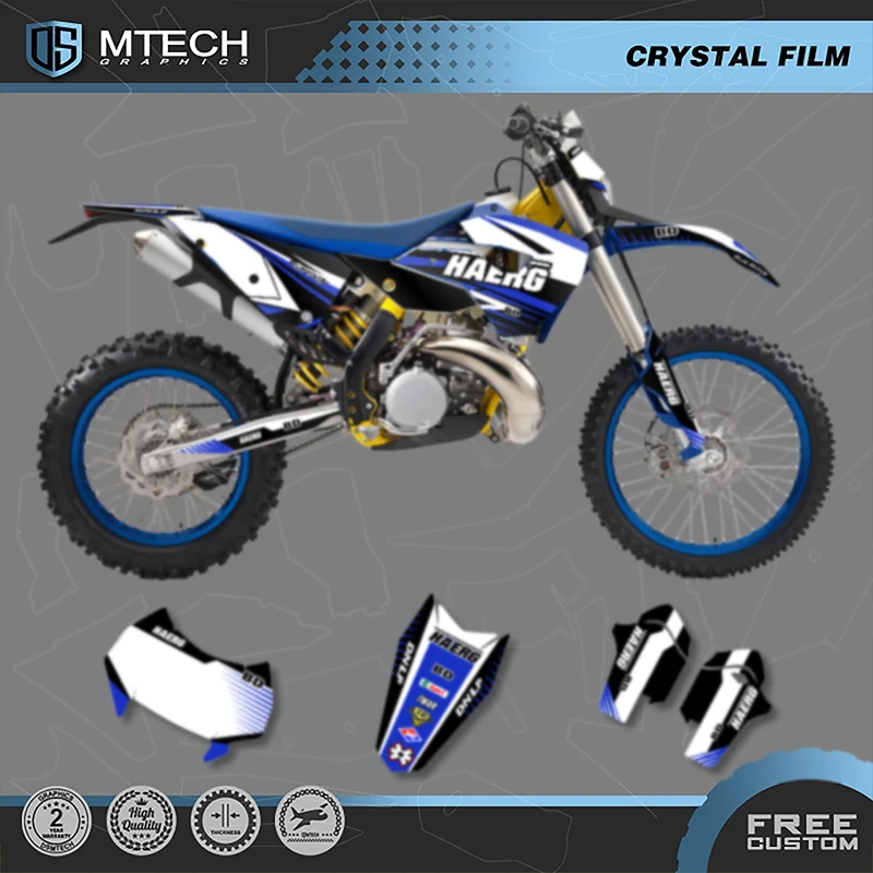 

DSMTECH Motorcycle Fairing Graphics Background Decals Stickers kits for Husaberg TE 2011 2012 Number Name Custom 004