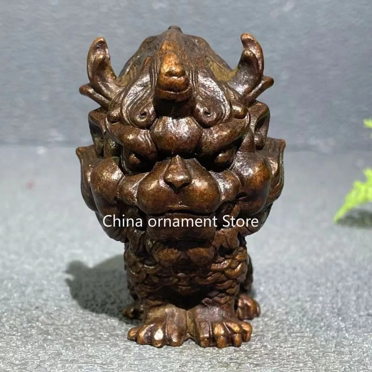 chinese copper bronze carving kirin
