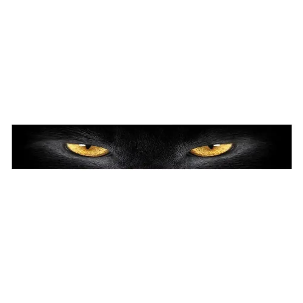 3D Stereo Car Front Windshield Stickers Wolf Eyes Pattern Wild Beast Design Auto Decorative Stickers Personalized Ghost Pattern