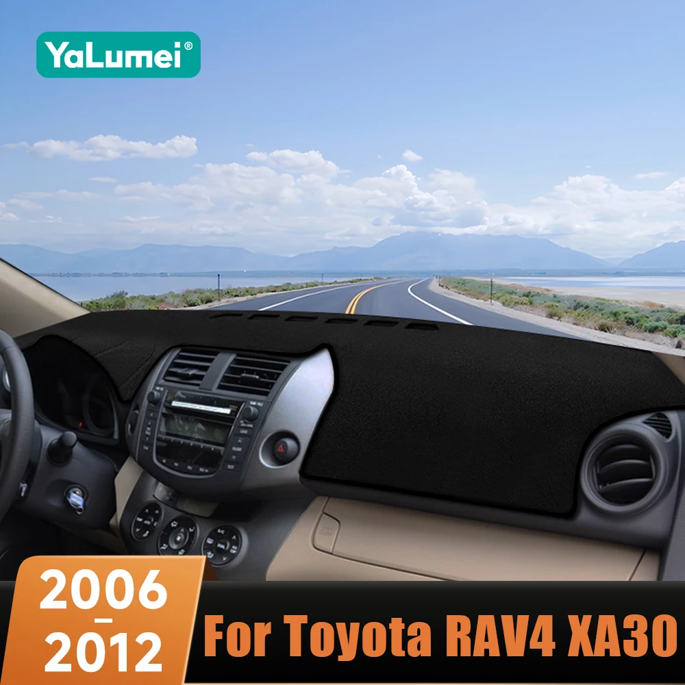Car Dashboard Avoid Light Cover Anti-UV Mat Pad Non-Slip Carpets For Toyota RAV4 XA30 2006 2007 2008 2009 2010 2011 2012 RAV 4