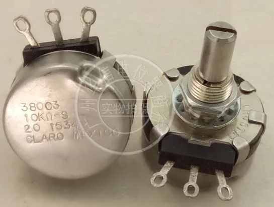 [YK] 2pcs/lot CLARO MEXICO 380C3 10K 38OC3 single potentiometer shaft 24mm switch