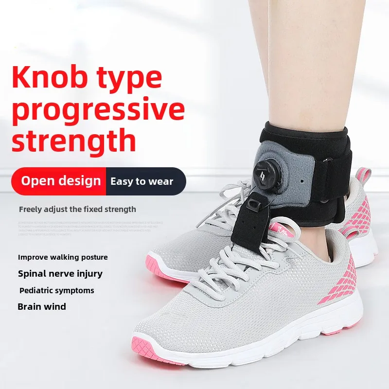 Foot Ankle Orthosis Traction Belt, Daily Drop Foot Braces, Feet Support and Auxiliary Shoes Fixation Belt Ankle Rehabilitation