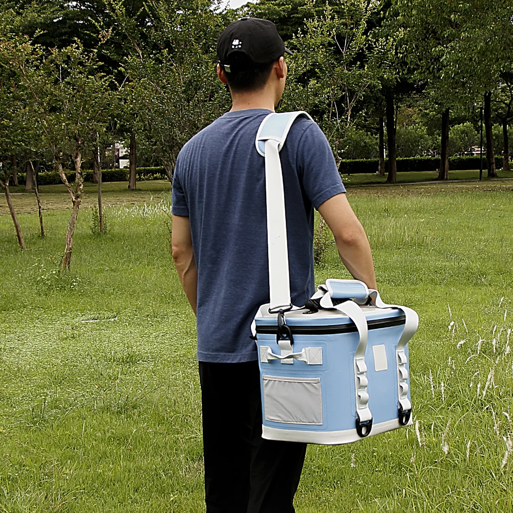 هدايا الشركات المحمولة برودة حقيبة ظهر مخصصة لينة YueJia النبيذ شاطئ الأسماك الغداء حقيبة معزول بولي TPU صندوق معزول مقاوم للماء #5