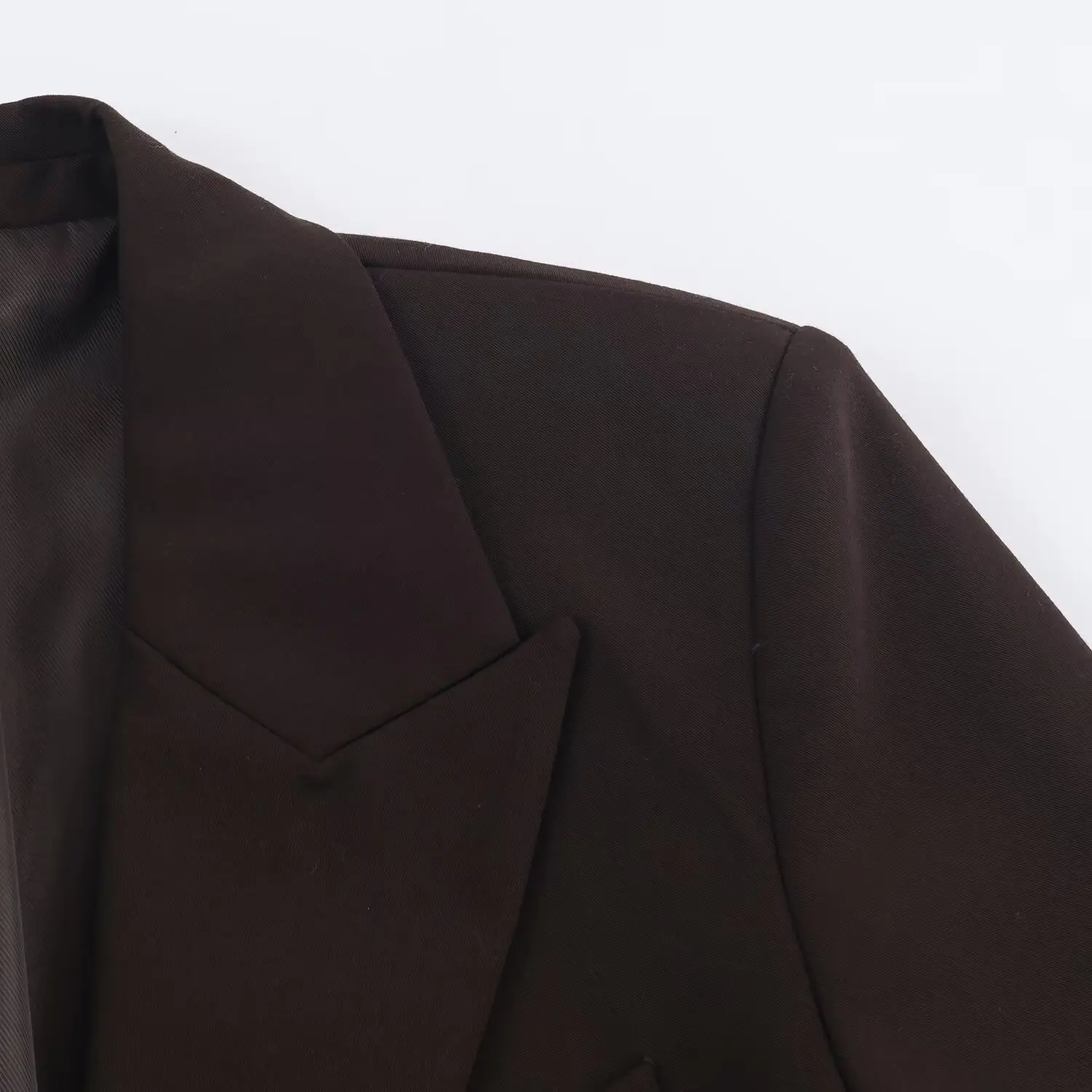 JNLEAOG-traje holgado con doble botonadura para mujer, traje de otoño, diseño versátil, escena de negocios, largo, poliéster