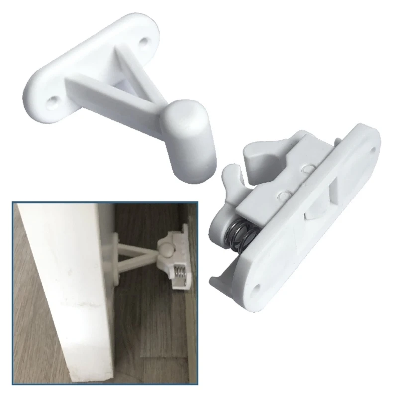 T type Door Catch Holder Compartment Clips Trailer Stop Entry for Motorhomes Boats Caravans Cruisers Corrosion Resistant