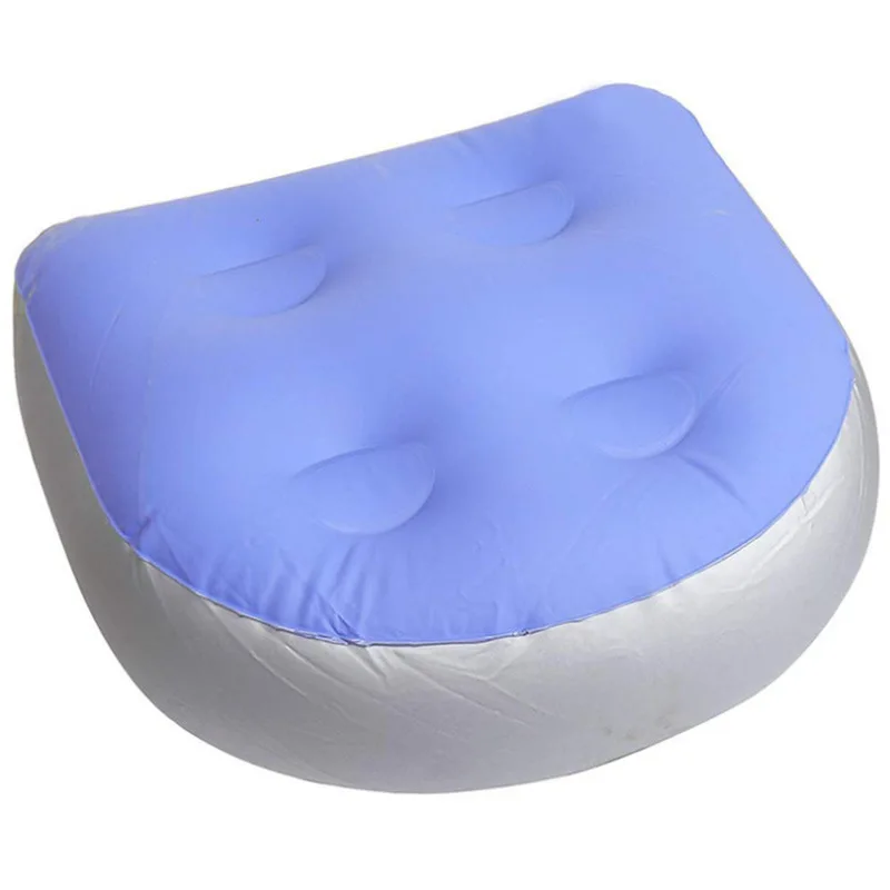 Inflatable Spa Booster Seat Mat Chair Bathtub Spa Pad Pool Bath Hot Tub Water Injection Cushion Pillow for Bathroom Accessories