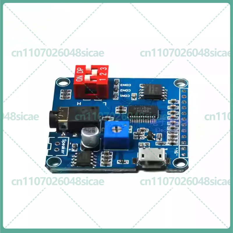 2-8pcs DY-SV8F MP3 Voice Playback Module 1-to-1 Trigger UART Controller Board USB Audio Download 8M Memory