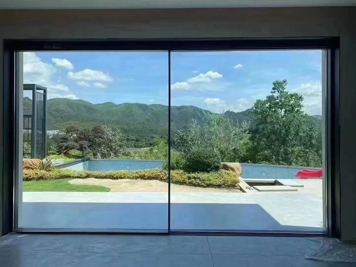 

Sixinalu New Design Aluminum Door Exterior Interior Double Glazed Water Proof Tempered Glass Sliding Door Patio Balcony Doors