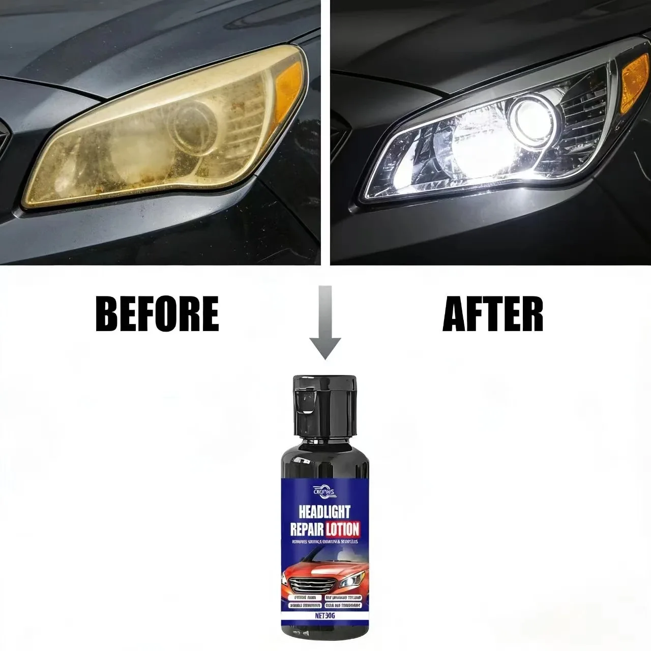 

Fasilawei Headlight Repair Lotion– Remove Oxidation/Scratches, Prevent Aging, Restore Clear Transparent Auto L