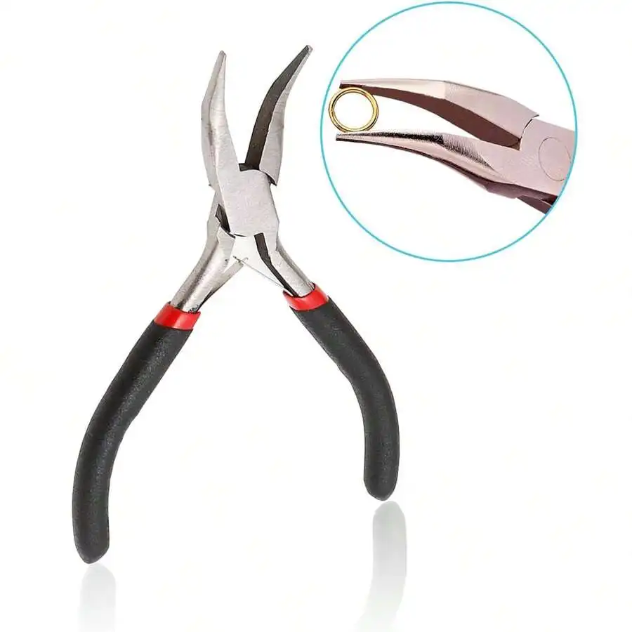 4 Pack Jewelry Pliers Jewelry Making Pliers Tools Kit with Needle Nose Pliers/Chain Nose Pliers, Round Nose Pliers