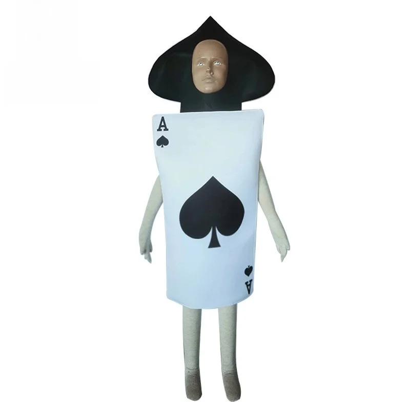 ハロウィン-不思議の国のアリス-ポーカーキャラクター-ロールプレイコスチューム-スペード-パーティー衣装-大人サイズ-ポリエステル繊維-レディースファッション