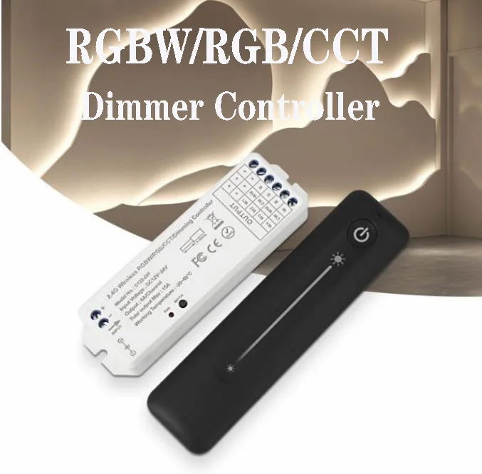 

DC 12V 24V 6A LED Dimmer PWM Wireless DIM Touch Remote Controller for Single Color LED Strip Light