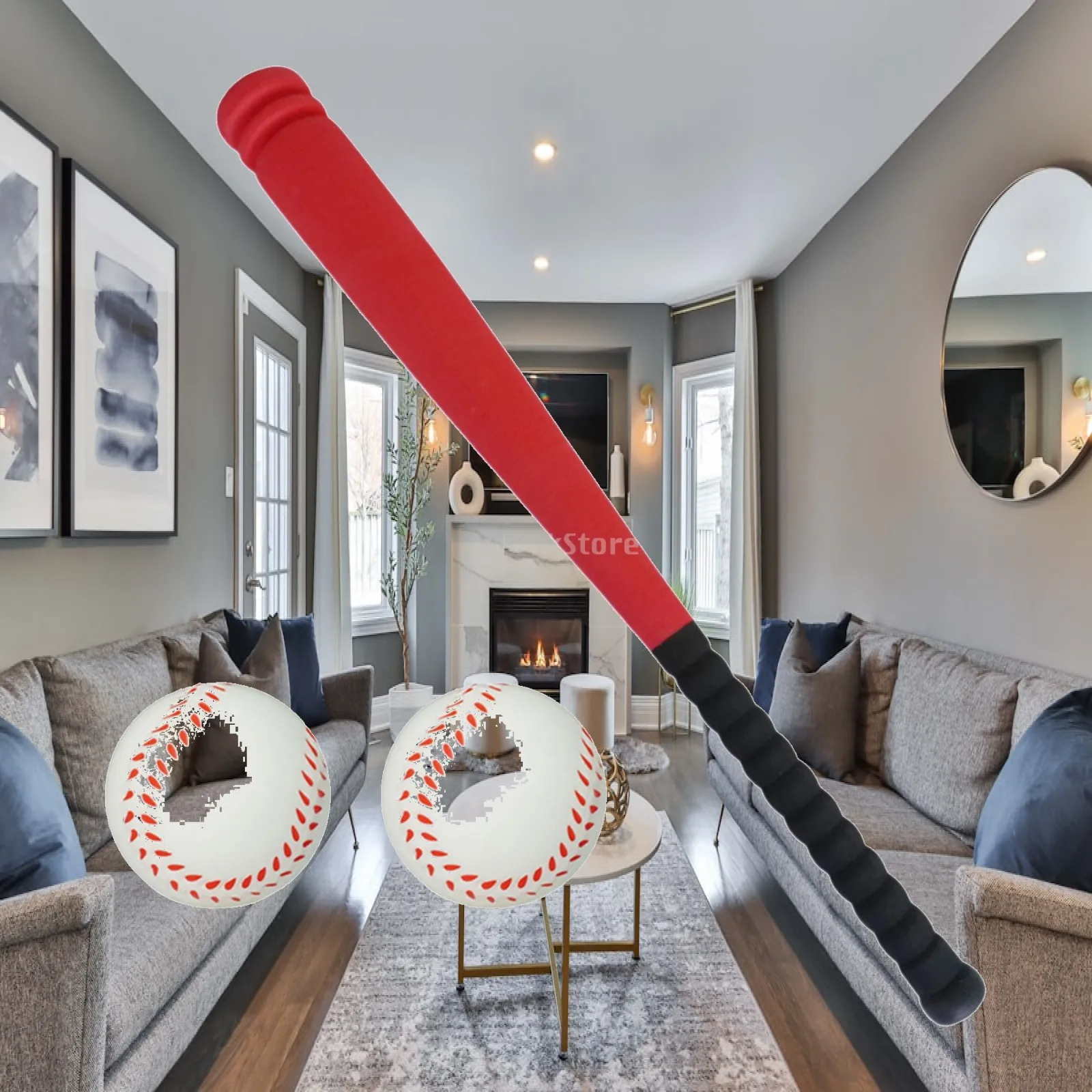 Creative Baseball Bats Toy for Kids EVA Lightweight Safe Ball Set for Children Training Gift and Family Fun