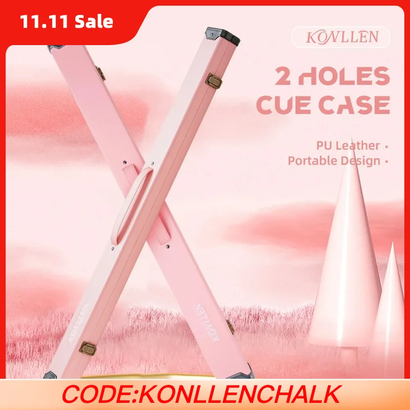 

Чехол для бильярдного кия KONLLEN, 1x1, чехол для бильярдного кия из искусственной кожи, вмещает 1 приклад и 1 вал, чехлы для переноски большой емкости для бильярдных кий