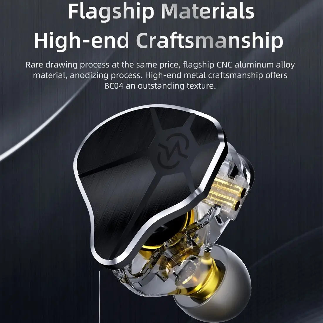 

CCZ BC04 2-контактные наушники-вкладыши с монитором 20-20 кГц для певцов, музыкантов, игровые проводные наушники, высокочувствительный звук, профессиональные наушники